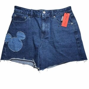 Mickey Mouse Denim Bermuda Shorts women’s size 27 brand new with tags